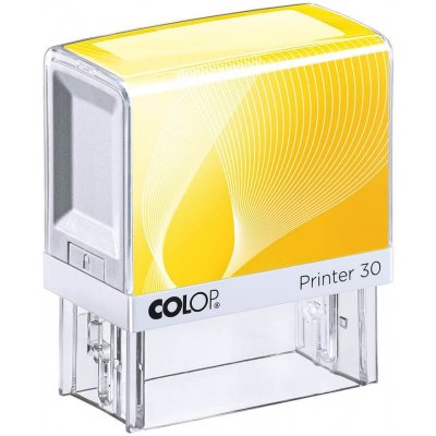 COLOP Samonamáčecí razítko Printer 30 Barva strojku: ČERNÁ, Barva inkoustu: ŽLUTÁ – Zboží Dáma