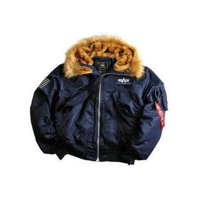 Alpha Industries 45p Hooded Custom modrá – Sleviste.cz