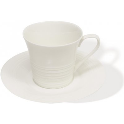 Maxwell & Williams White Basics Cirque šálek na cappucino s podšálkem P0444809 230ml – Zboží Dáma