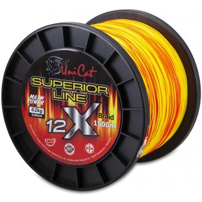 Saenger Uni Cat šňůra 12 X Superior Line 1500m 0,37mm 36kg – Zboží Mobilmania