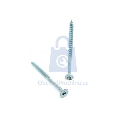 Vrut se zápustnou hlavou TORX drážka, částečný závit, zinek bílý 4 x 30 - hobby balení, balení 1 ks – Zboží Mobilmania