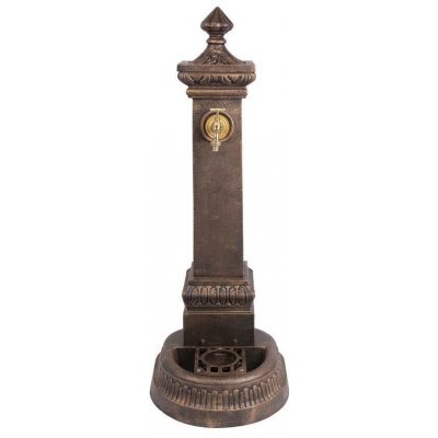 AZTE Zahradní vodovodní sloupek s kohoutkem, litina - měděný vzhled – Sleviste.cz