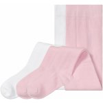 lupilu Dívčí punčochové kalhoty s BIO bavlnou, 3 kusy (86/92, bílá / světle růžová) – Zboží Mobilmania