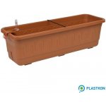 Plastkon Samozavlažovací Truhlík FANTAZIE teracota 60 x 19 x 18 cm – Zboží Dáma