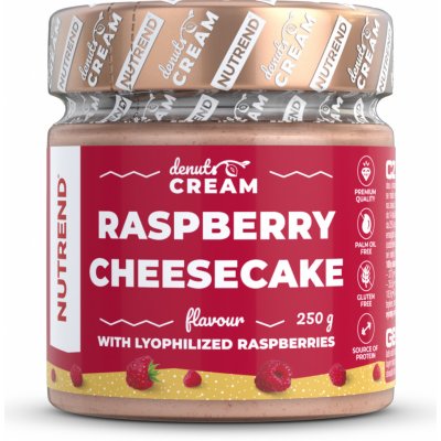 NUTREND DENUTS CREAM Malinový cheesecake 250 g – Hledejceny.cz