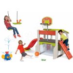 Smoby Set hracie centrum Fun Center so šmykľavkou 150 cm+striekajúci vodný slon s rotujúcou myškou+kolky zvieratka – Hledejceny.cz