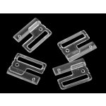 Plavkové zapínání šíře 25 mm plastové - transparent (100 pár) – Zboží Dáma