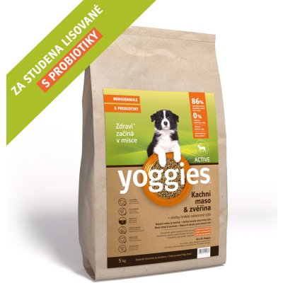 Yoggies pro štěňata MINI active kachna zvěřina 5 kg – Zboží Mobilmania