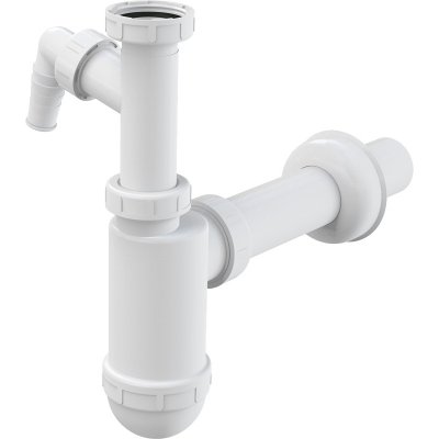 Alcadrain Sifon umyvadlový, s odbočkou, 5/4", bez vpusti A43P – Sleviste.cz