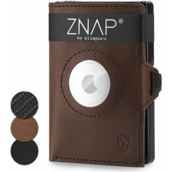 Slimpuro ZNAP Airtag Wallet ochrana RFID ZNAPAirBrown8