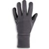 Jezdecká rukavice FOUGANZA Dětské fleecové rukavice 100 WARM tmavě šedé
