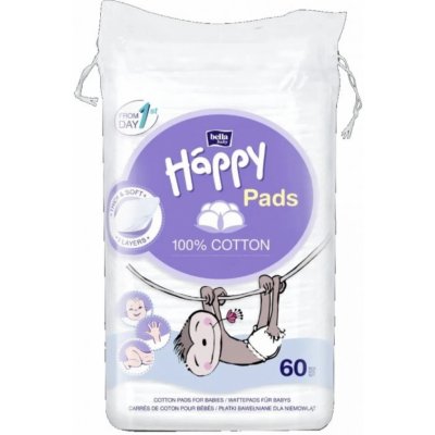 Bella Dětské kosmetické tampony Baby Happy 60 ks – Zboží Dáma