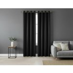 Zatemňovací závěs s kroužky "BLACKOUT" SIERRA 135x250 cm černá (cena za 1 kus) MyBestHome – Hledejceny.cz