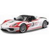 Sběratelský model Bburago ZÁVODNÍ PORSCHE 918 WIESSACH bílá 1:24