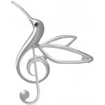 Gaira Brož Kolibřík 3482 stříbrná – Zboží Mobilmania