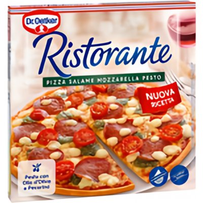 Dr. Oetker Pizza Ristorante Salame mozzarella pesto 360 g – Hledejceny.cz