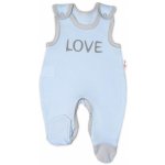 Baby Nellys Kojenecké bavlněné dupačky Baby Nellys Love bílé – Zboží Mobilmania