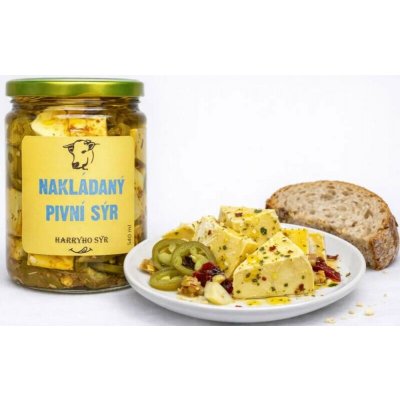 u Harryho Nakládaný Pivní sýr s papričkami Jalapeňos 540ml – Zboží Dáma