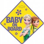 Seven Informační cedulka na přísavku dítě v autě "Baby on board" Frozen – Zbozi.Blesk.cz