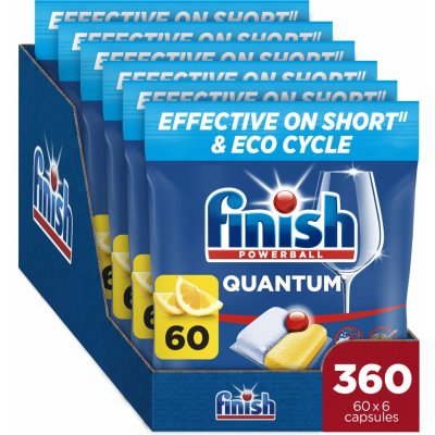 Finish Quantum All in 1 kapsle do myčky Lemon 6 x 60 ks – Sleviste.cz