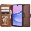 Pouzdro a kryt na mobilní telefon TECH-PROTECT WALLET SAMSUNG GALAXY A15 4G / 5G hnědé