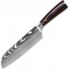 Kuchyňský nůž UG Grill Nůž Santoku 18 31 cm Nerez ocel dřevo pakkawood