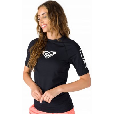 Roxy LYKRA WHOLE HEARTED S/S - černá – Zboží Dáma