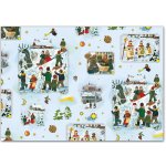 Balící papír vánoční role klasik LADA 5x100x70 – Zboží Dáma