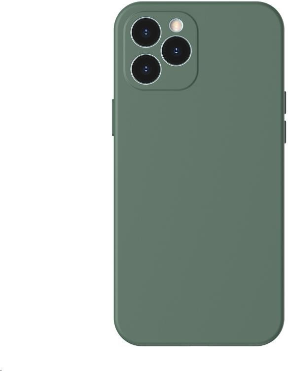 Pouzdro Baseus Liquid Silica Gel Protective Case Apple iPhone 12 Pro Max \' Dark zelené