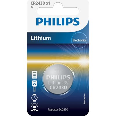 Philips CR2430 1ks CR2430/00B – Zbozi.Blesk.cz