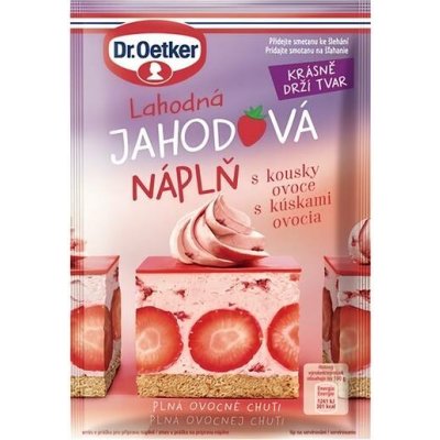 Dr. Oetker Jahodová smetanová náplň (50 g) – Sleviste.cz
