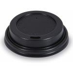 Víčko vypouklé černé pro papír. kelímky s prům. 73mm 76289 – Zboží Dáma