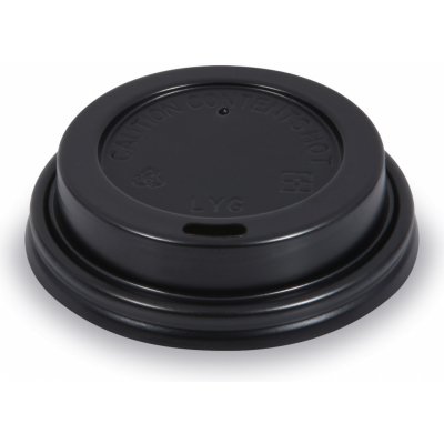 Víčko vypouklé černé pro papír. kelímky s prům. 73mm 76289 – Zboží Dáma