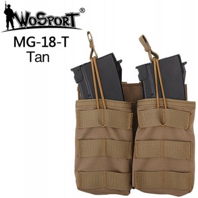 Wosport Dual Molle na dva zásobníky G36 otevřená písková