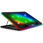 EVOLVEO Ania 9RGB, chladící podložka pod notebook, 6x ventilátor, RGB podsvícení ventilátorů a obvodu – Hledejceny.cz