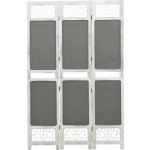 zahrada-XL 3dílný paraván šedý 105 x 165 cm textil – Zboží Dáma