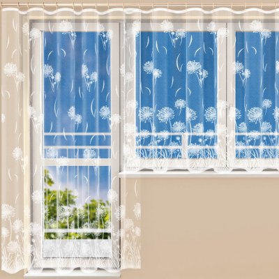 Hotová žakárová záclona MARIKA - balkonový komplet – Zboží Mobilmania