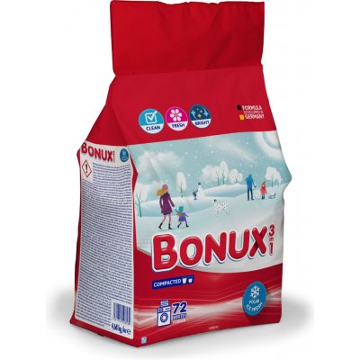 Bonux White Polar Ice Fresh 3v1 prací prášek na bílé prádlo 72 PD 4,68 kg – Hledejceny.cz
