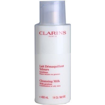 Clarins Cleansing Milk With Gentian čistící mléko pro smíšenou a mastnou pleť 400 ml