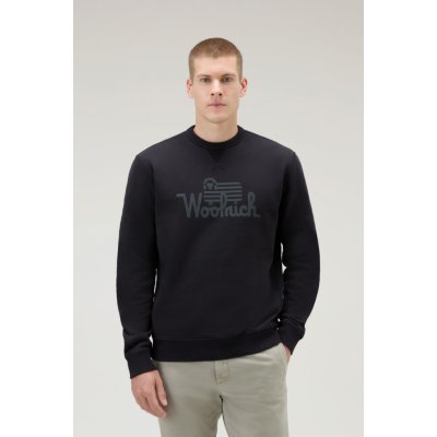 WOOLRICH ORGANIC COTTON SWEATSHIRT černá