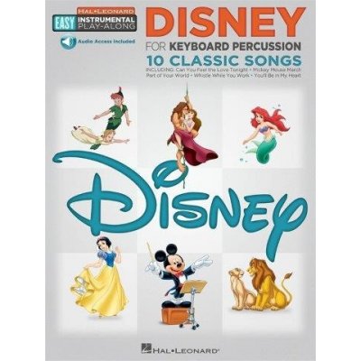 Easy Instrumental Play-Along Disney noty na marimbu, xylofon, vibrafon, zvonkohru, tubulární zvony + audio – Hledejceny.cz