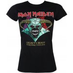 Tričko metal ROCK OFF Iron Maiden Legacy of the Beast European Tour 2018 černá – Zboží Dáma