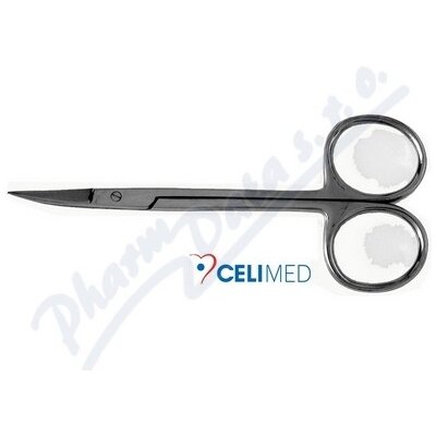 CELIMED Nůžky oční 34-0515 zahnuté 12cm – Sleviste.cz