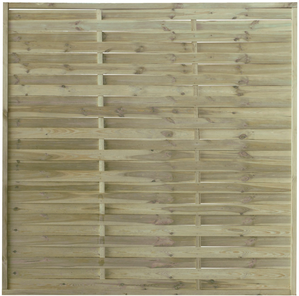 Vyplétaný lamelový plotový prvek, tlaková impregnace, 180 x 180 cm
