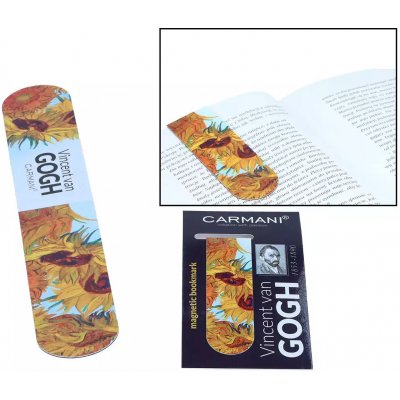 Magnetická záložka, Carmani Vincent van Gogh - Slunečnice – Hledejceny.cz
