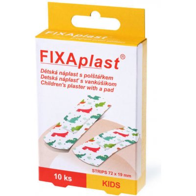 Fixaplast Kids náplast 7,2 x 1,9 cm strip 10 ks – Zboží Mobilmania