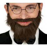 Guirca Hnědé vousy s knírem na gumě – Zboží Mobilmania