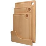 Dřevěná kuchyňská prkénka sada 3 ks. + stojan hnědá kotarbau – Zboží Dáma Dřevěná kuchyňská prkénka sada 3 ks. + stojan hnědá kotarbau – Zboží Dáma