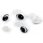 Oči s pojistkou 11x15 mm - černá (4 sada) – Sleviste.cz