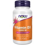 NOW Foods Vitamin D3 1000 IU 180 softgel kapslí – Hledejceny.cz